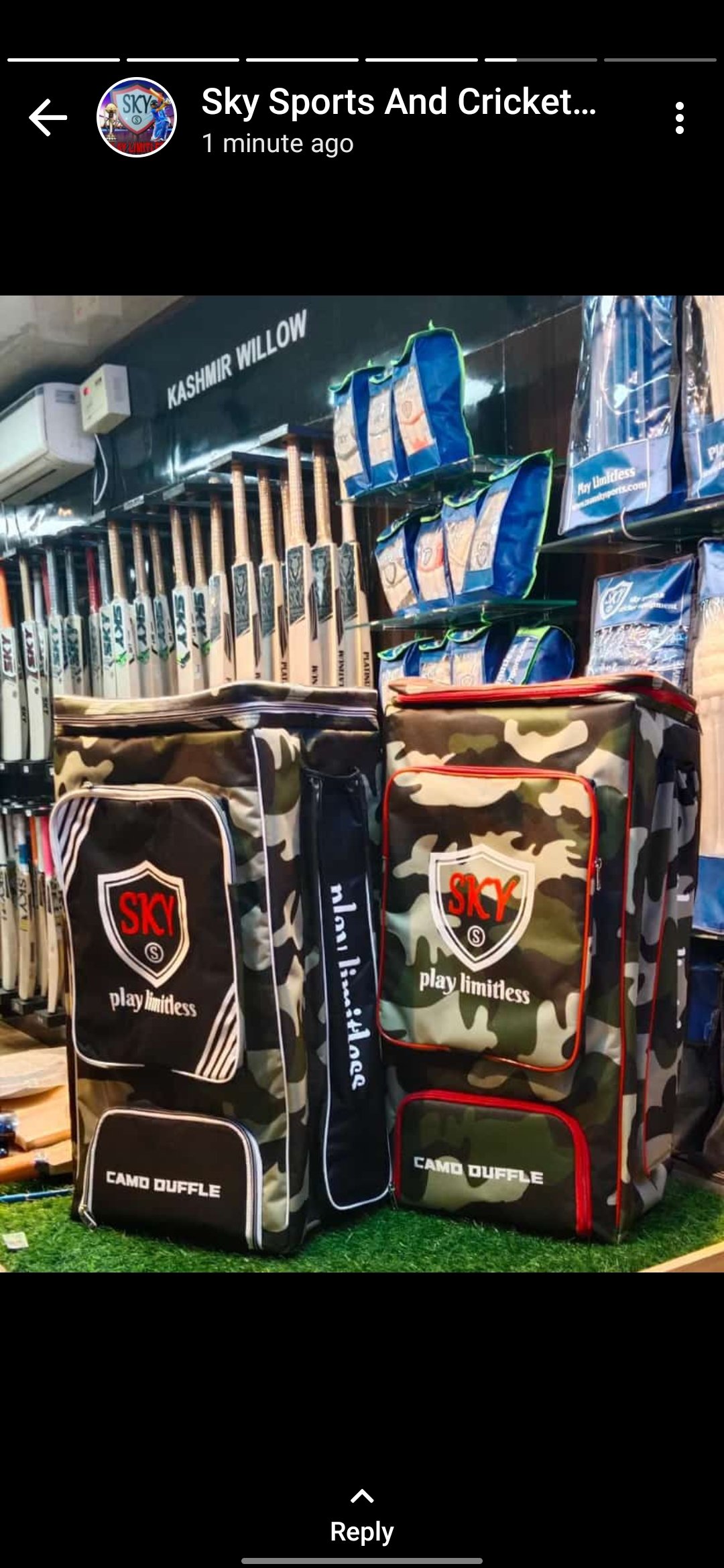 SKY CAMO DUFFEL KITBAG