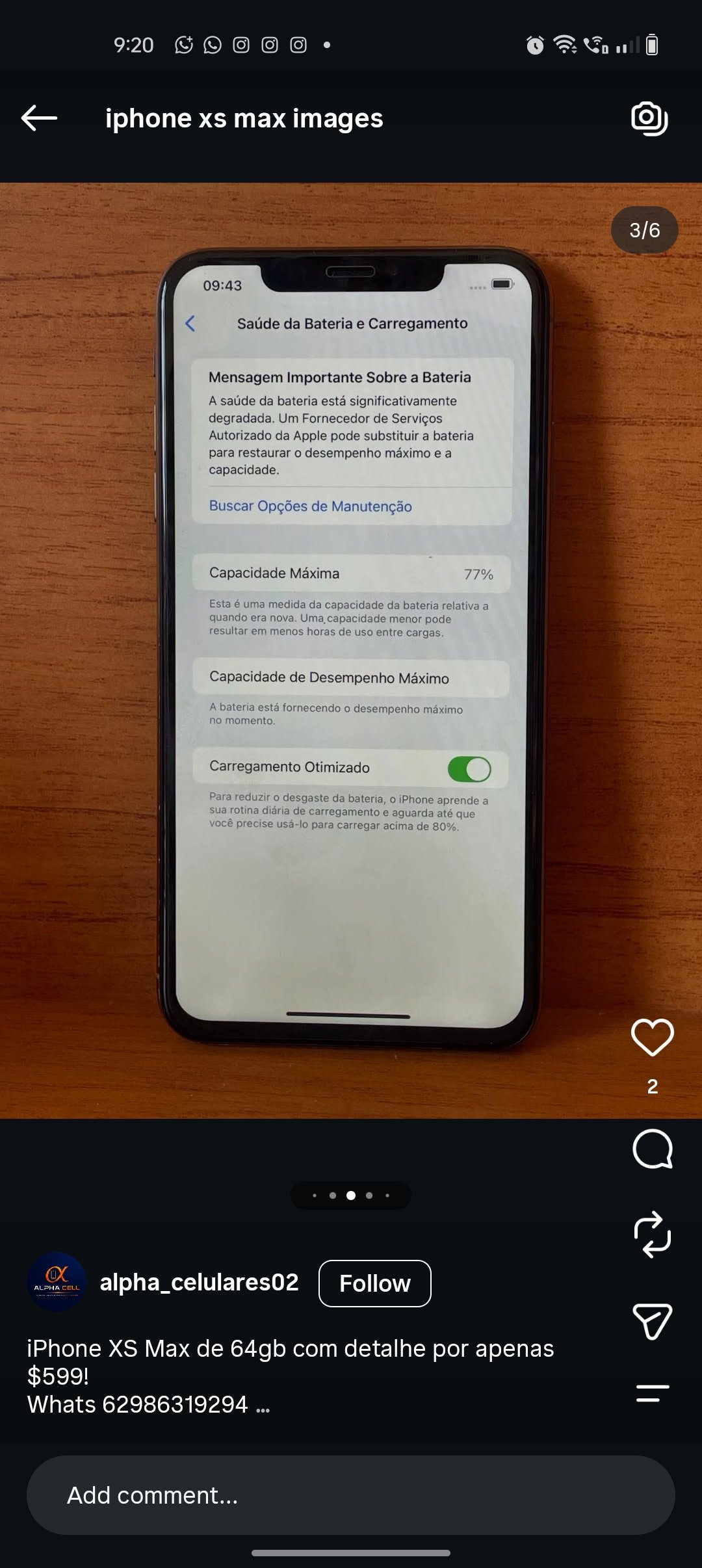 Iphone xs Max