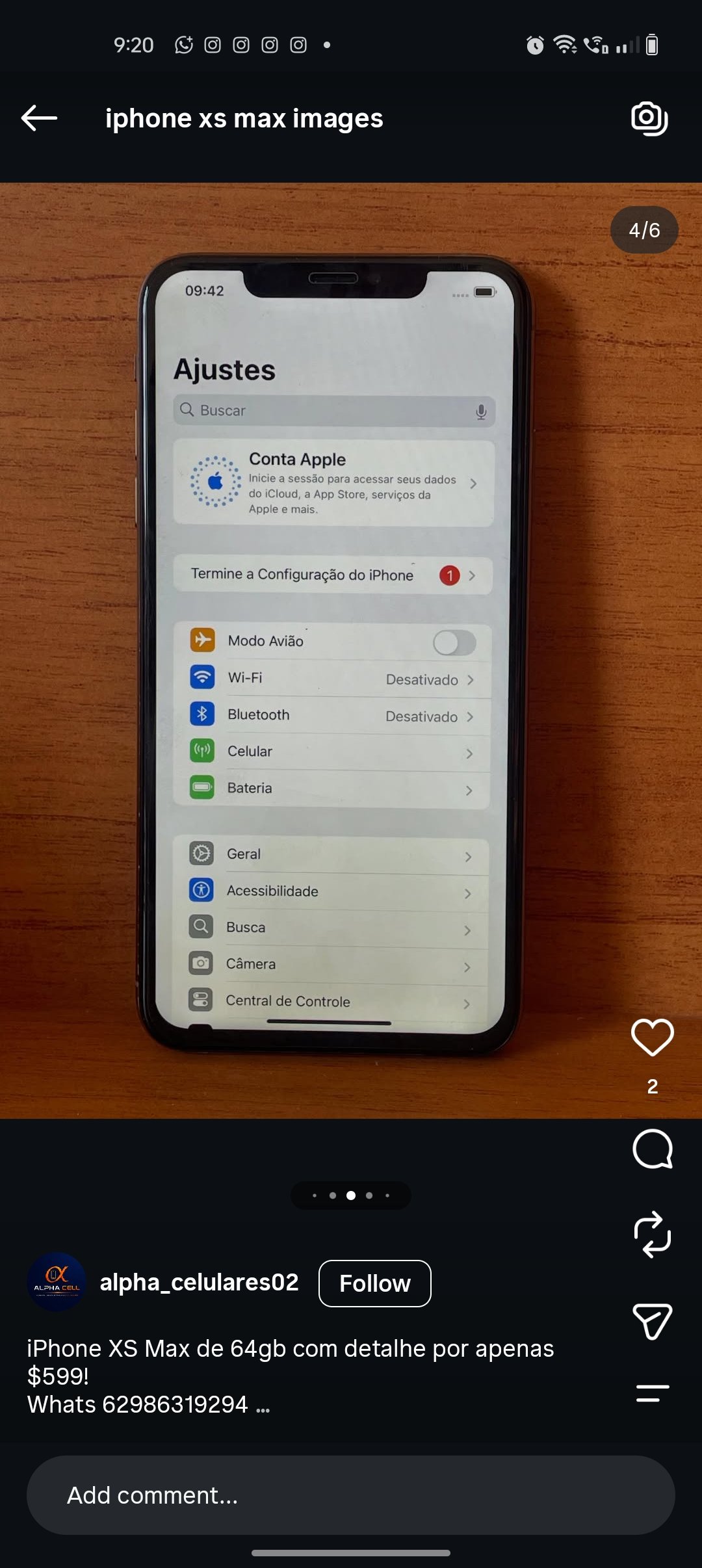 Iphone xs Max
